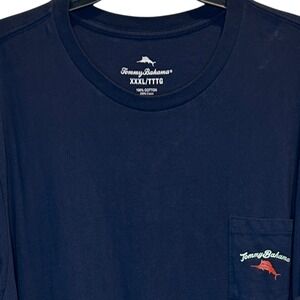 Tommy Bahama Men's XXXL‎ Pass The Chips Graphic T-Shirt Navy Blue Poker Gambling